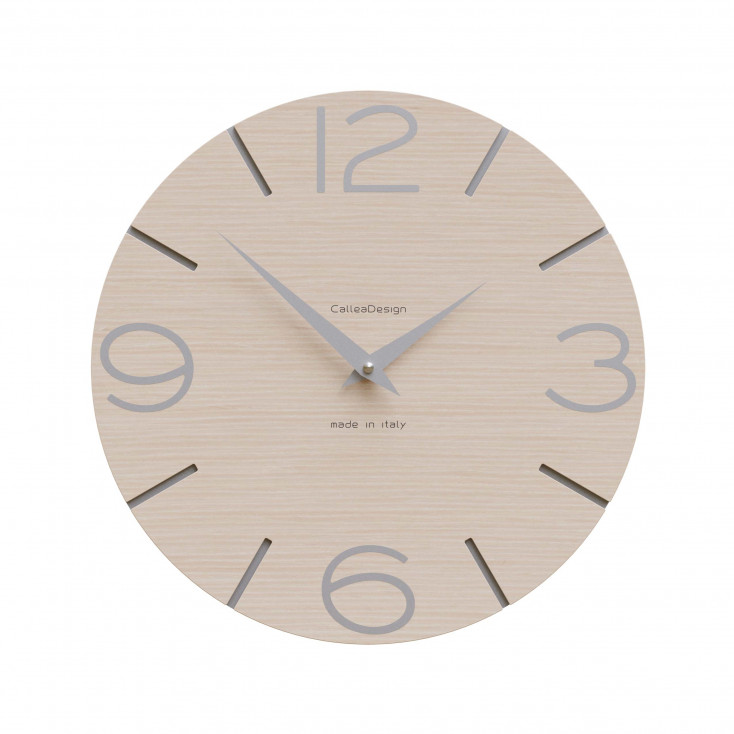 Orologio da parete in legno rotondo dal design moderno