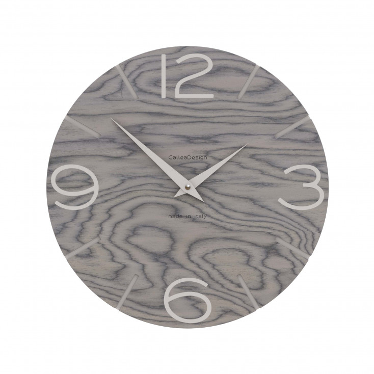 Orologio da parete in legno rotondo dal design moderno