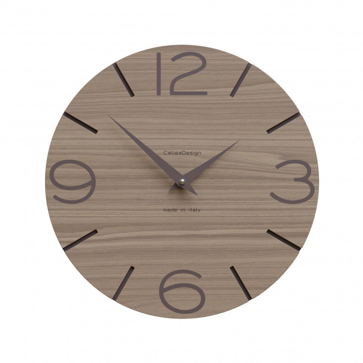 Orologio da parete in legno rotondo dal design moderno