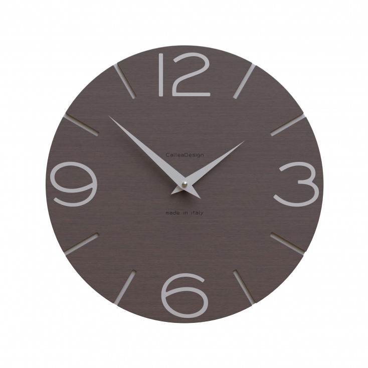 Orologio da parete in legno rotondo dal design moderno