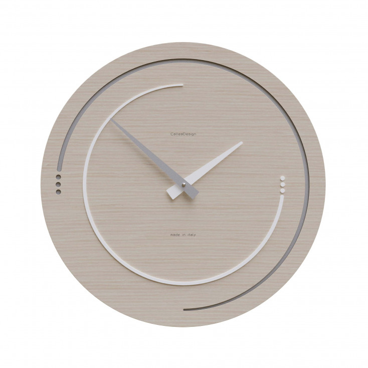 Orologio da parete in legno per soggiorno o cucina di design moderno