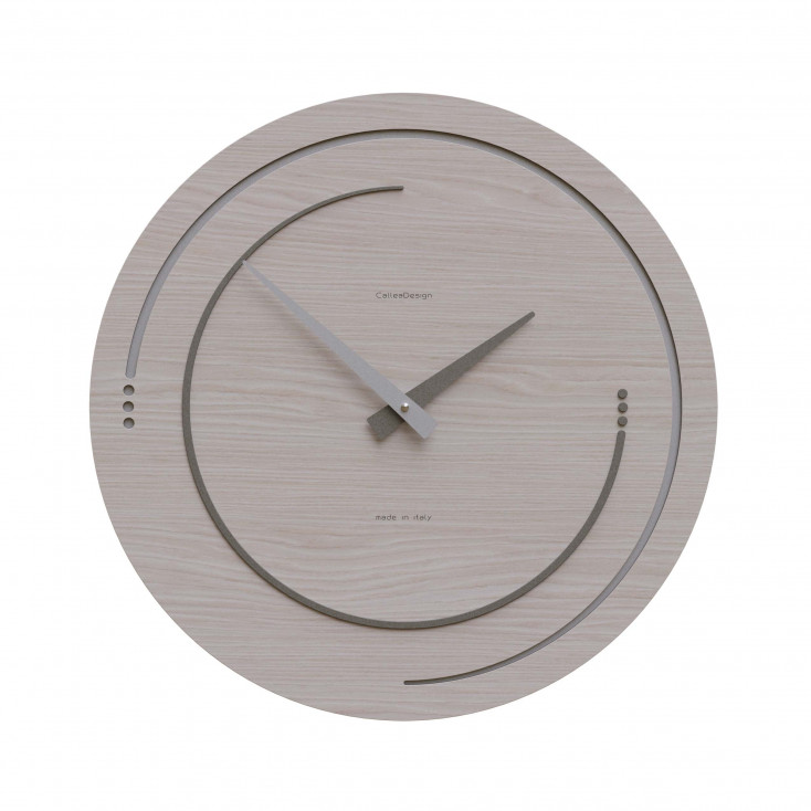 Orologio da parete in legno per soggiorno o cucina di design moderno