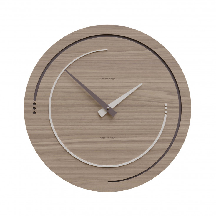 Orologio da parete in legno per soggiorno o cucina di design moderno