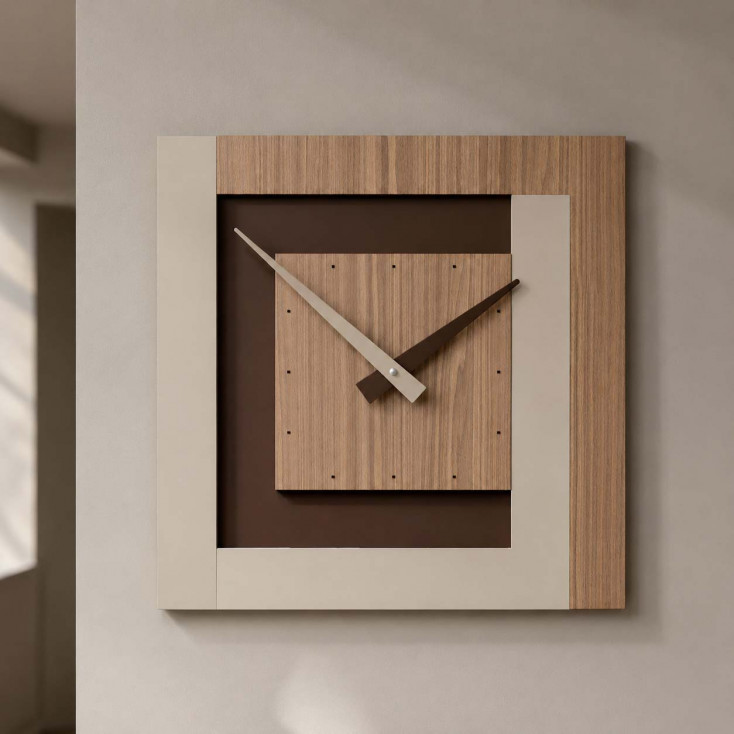 Orologio da parete in legno piccolo per soggiorno