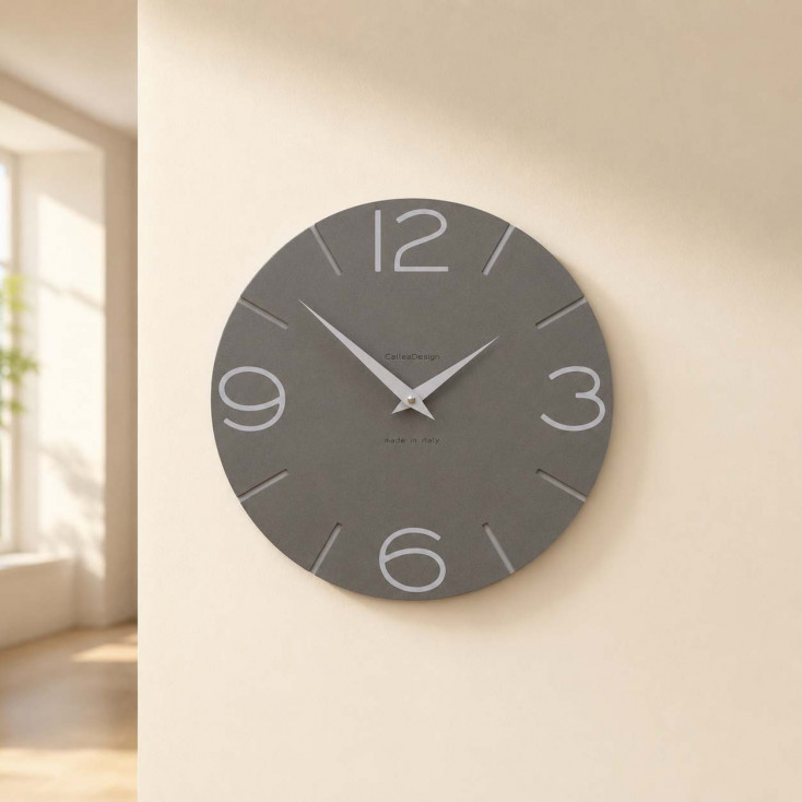 Orologio da parete in legno rotondo dal design moderno
