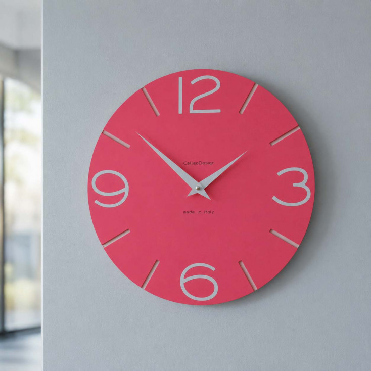 Orologio da parete in legno rotondo dal design moderno
