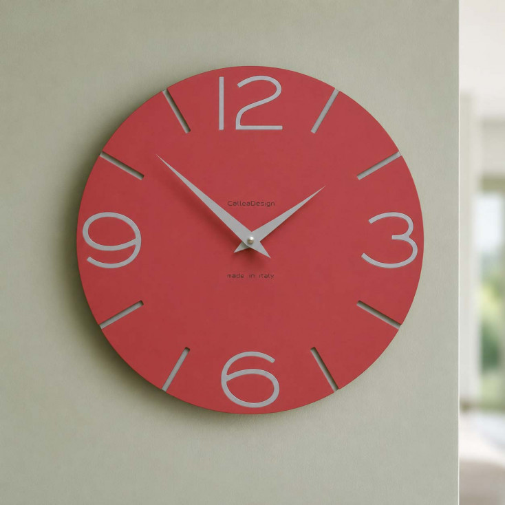 Orologio da parete in legno rotondo dal design moderno