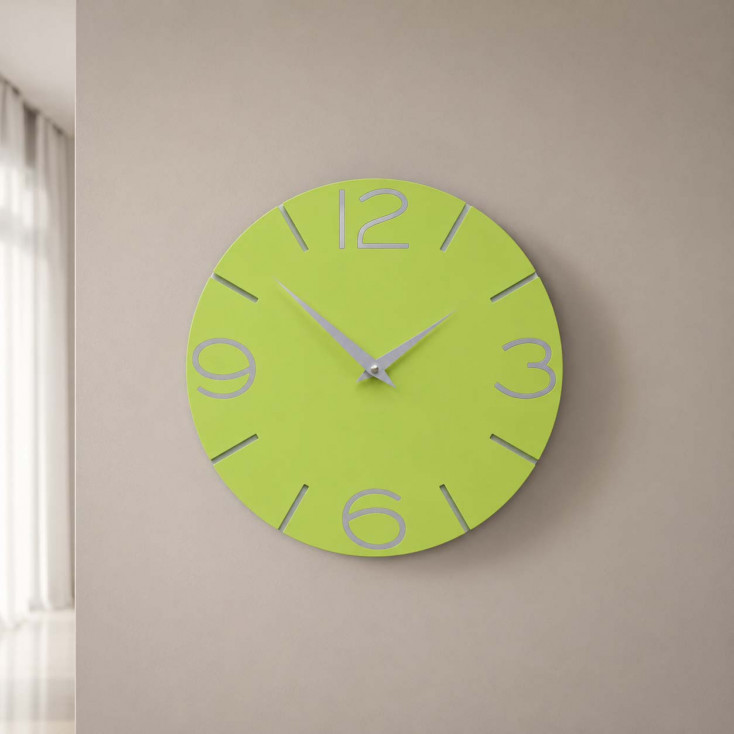 Orologio da parete in legno rotondo dal design moderno