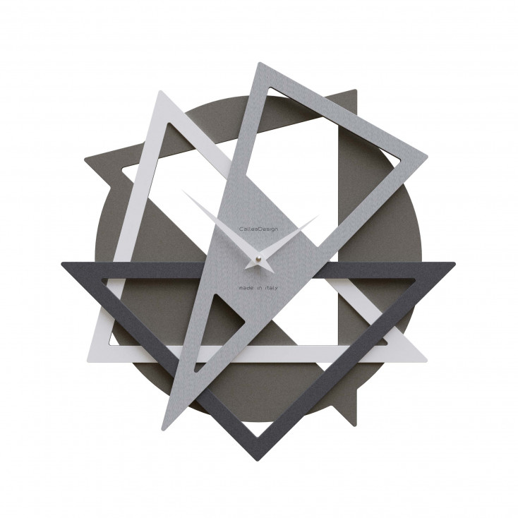 Orologio da parete moderno con forme geometriche da salotto