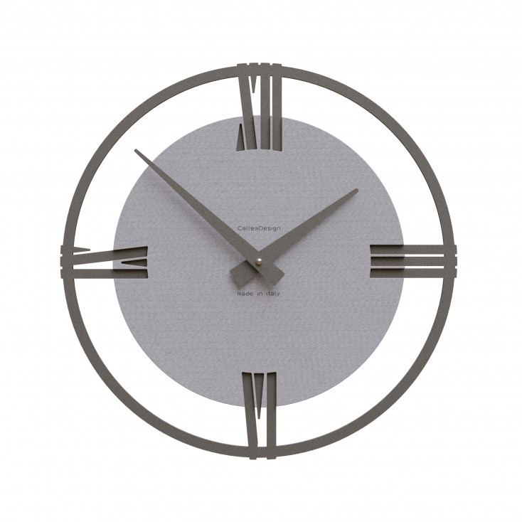Orologio da parete moderno piccolo in legno con numeri romani