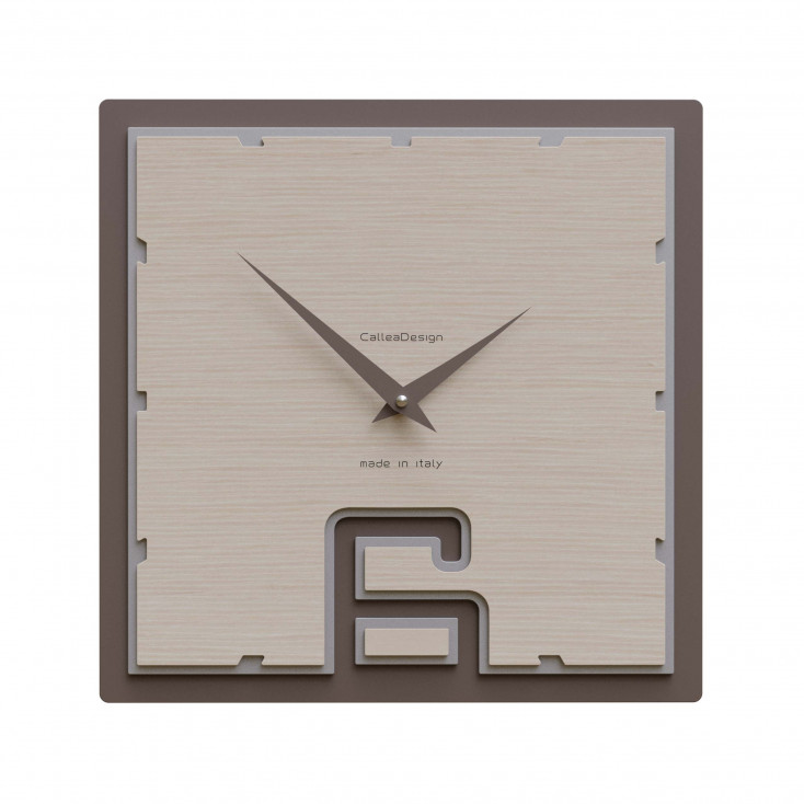 Orologio da parete quadrato in legno dal design moderno
