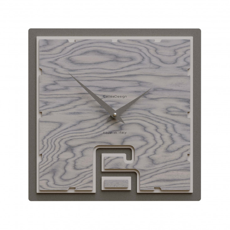 Orologio da parete quadrato in legno dal design moderno