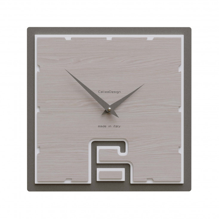 Orologio da parete quadrato in legno dal design moderno