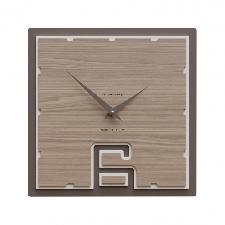 Orologio da parete quadrato in legno dal design moderno