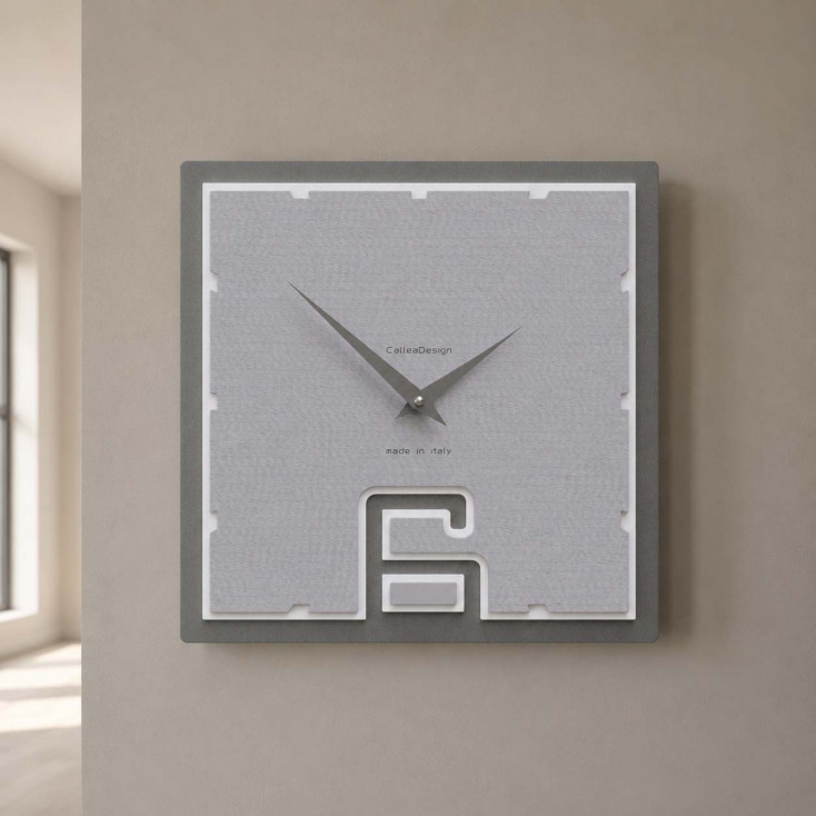 Orologio da parete quadrato in legno dal design moderno