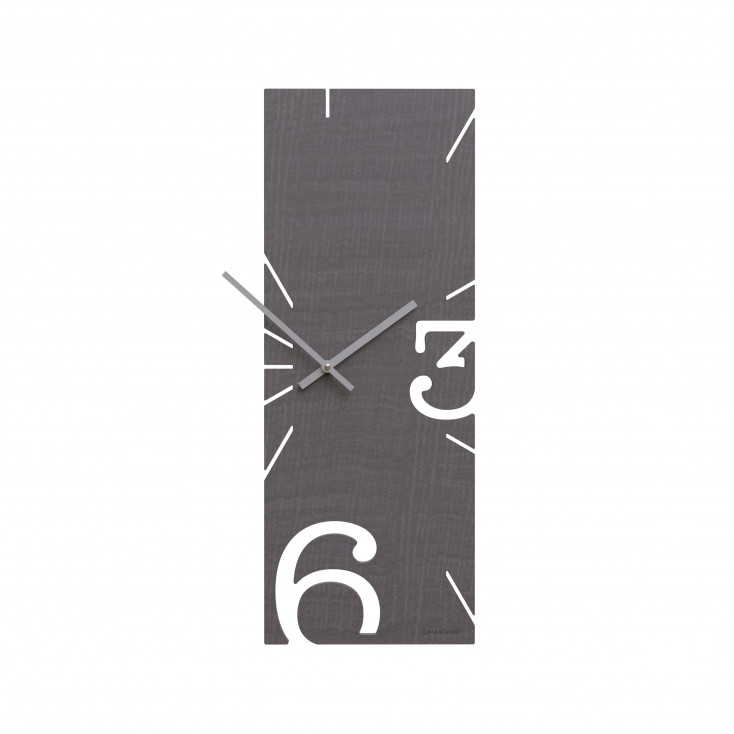 Orologio da parete rettangolare verticale in legno dal design moderno