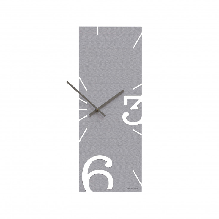 Orologio da parete rettangolare verticale in legno dal design moderno