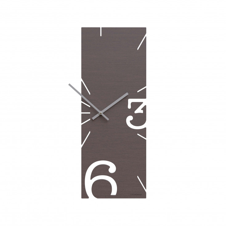 Orologio da parete rettangolare verticale in legno dal design moderno