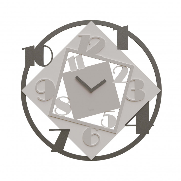 Orologio da parete rotondo di grandi dimensioni in legno dal design moderno