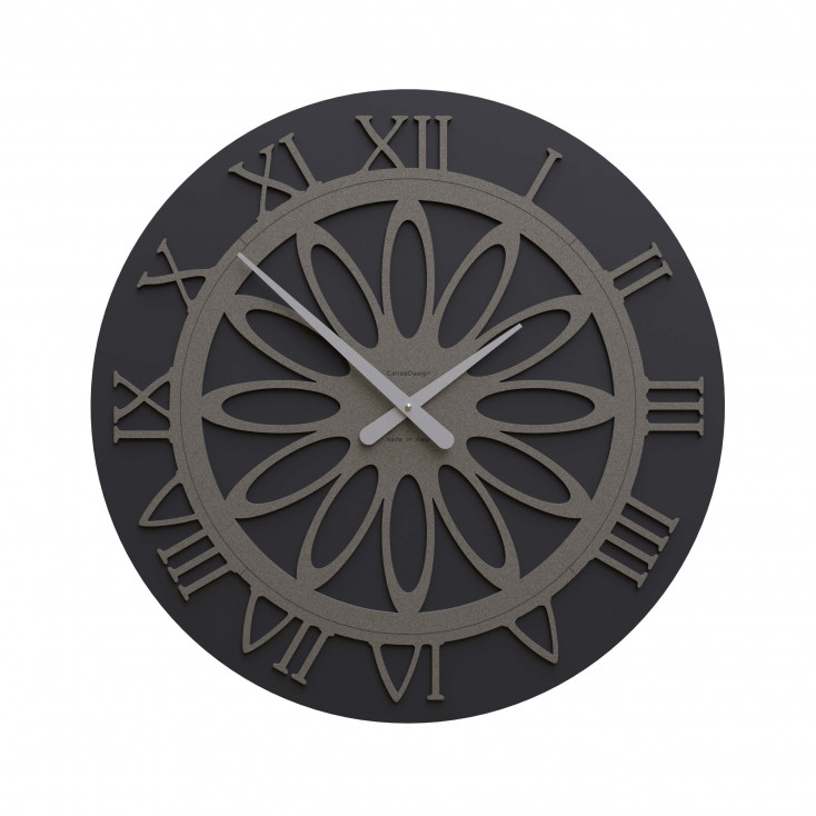 Orologio da parete rotondo in legno dal design moderno ed elegante