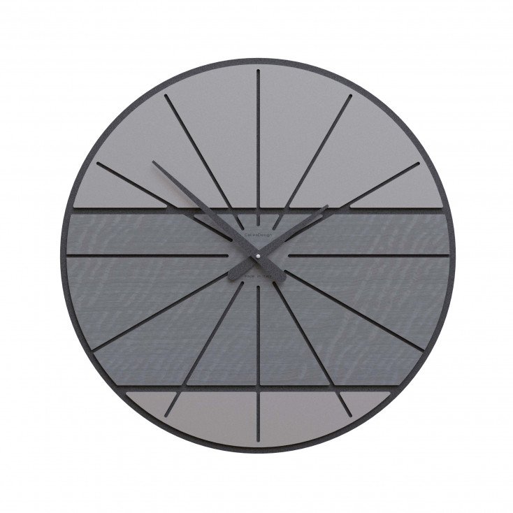Orologio da parete rotondo in legno dal design moderno ed elegante