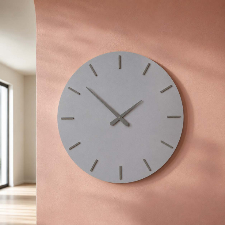 Orologio da parete rotondo in legno dal design moderno ed elegante