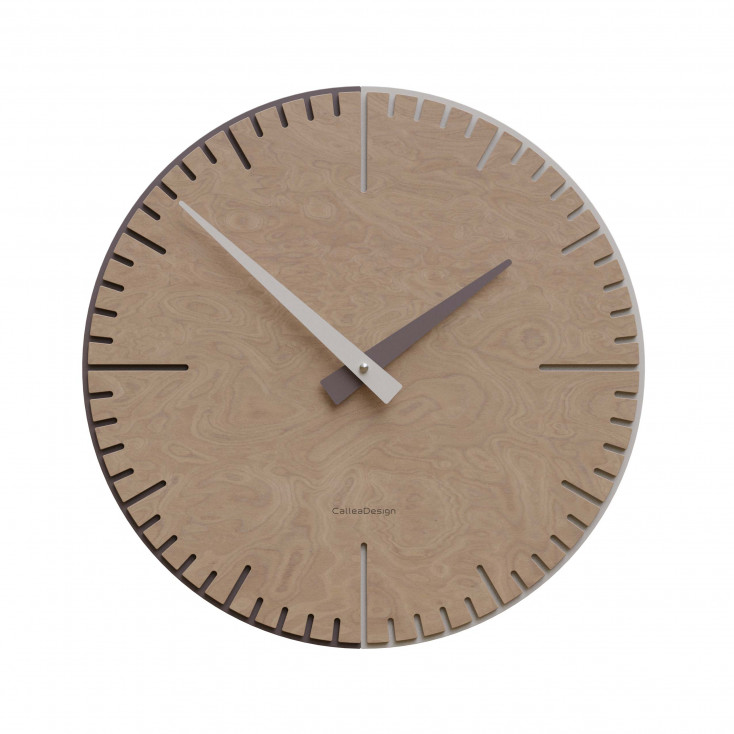 Orologio da parete rotondo in legno dal design moderno