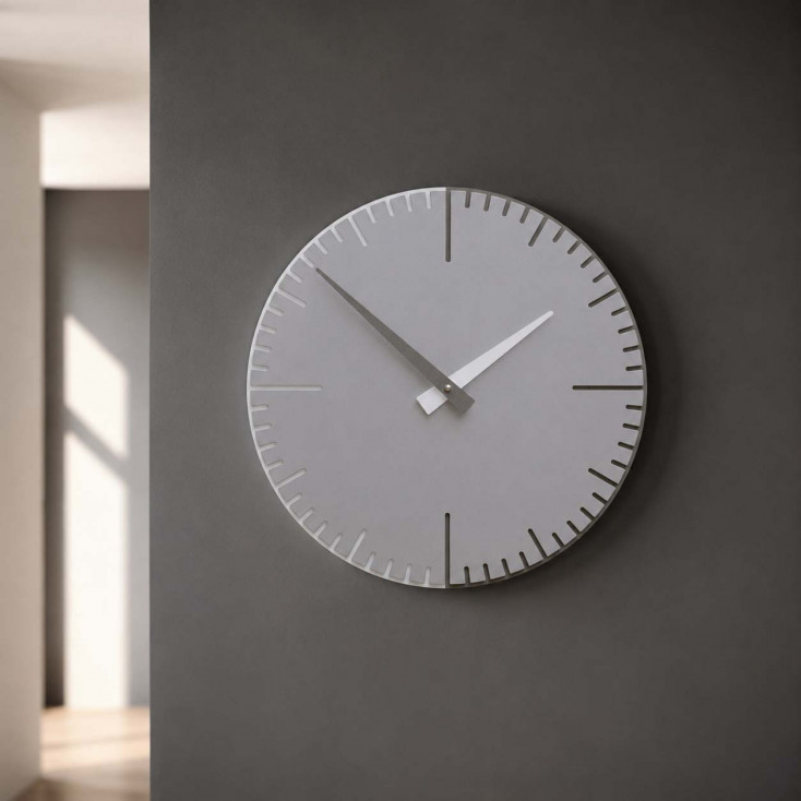 Orologio da parete rotondo in legno dal design moderno
