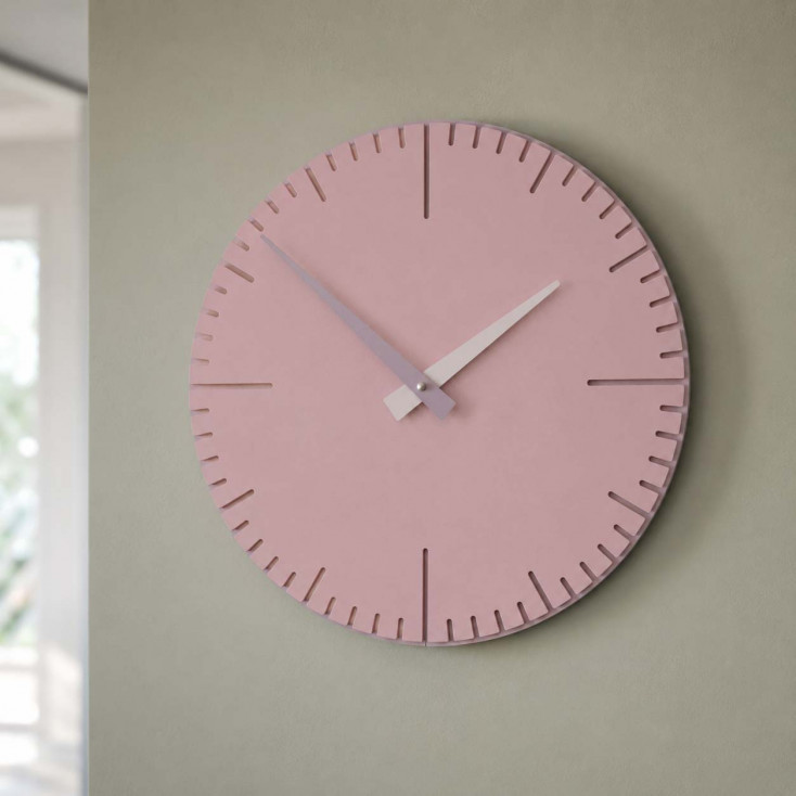 Orologio da parete rotondo in legno dal design moderno