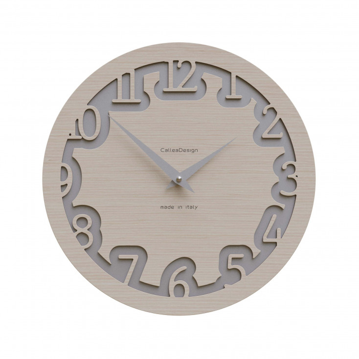 Orologio da parete rotondo in legno dal design moderno