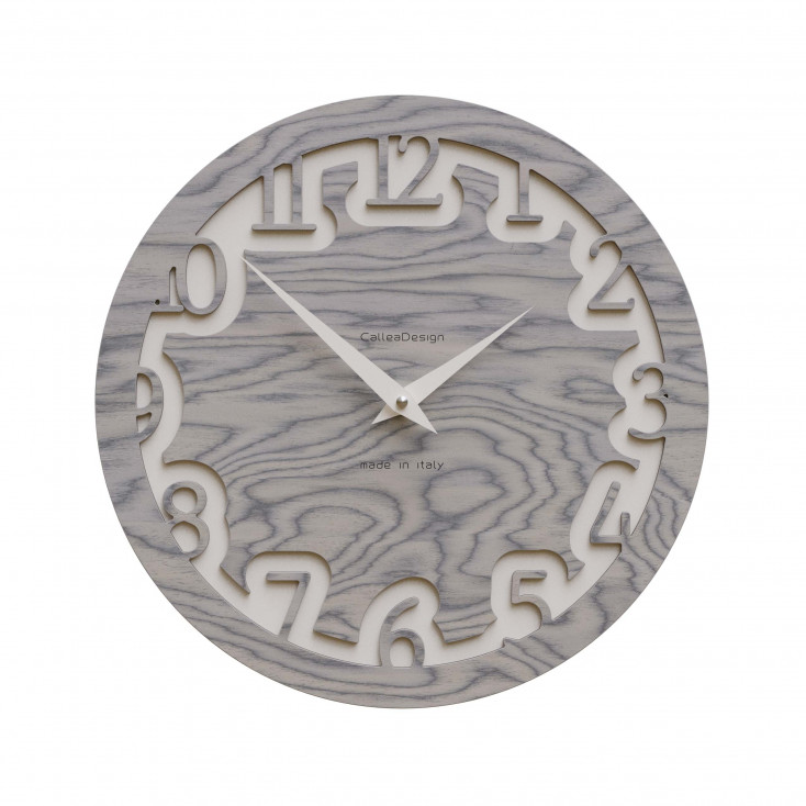 Orologio da parete rotondo in legno dal design moderno