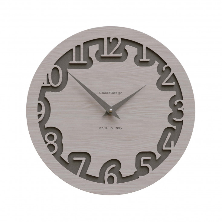 Orologio da parete rotondo in legno dal design moderno