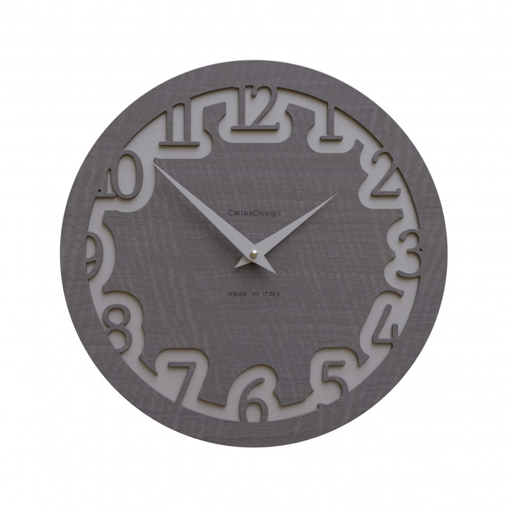 Orologio da parete rotondo in legno dal design moderno