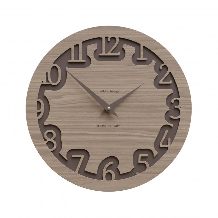 Orologio da parete rotondo in legno dal design moderno