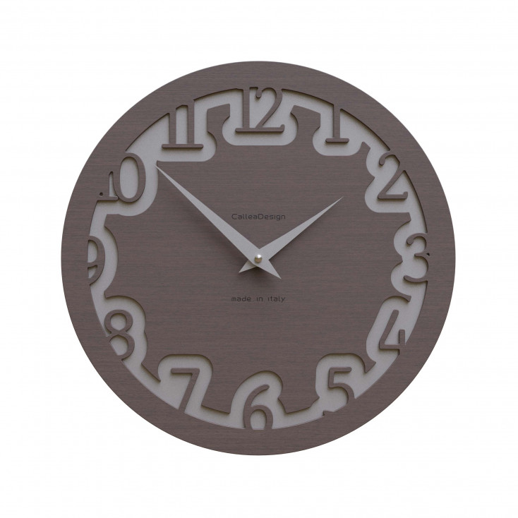 Orologio da parete rotondo in legno dal design moderno