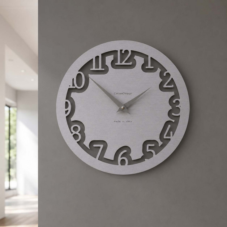 Orologio da parete rotondo in legno dal design moderno