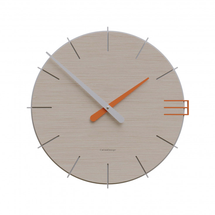 Orologio da parete rotondo in legno dal design moderno