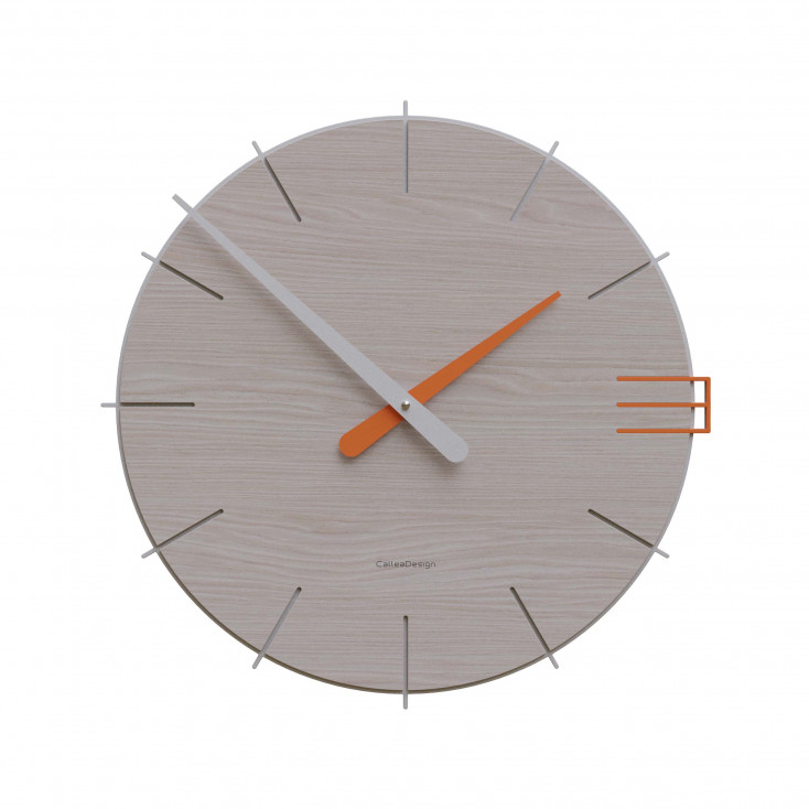 Orologio da parete rotondo in legno dal design moderno