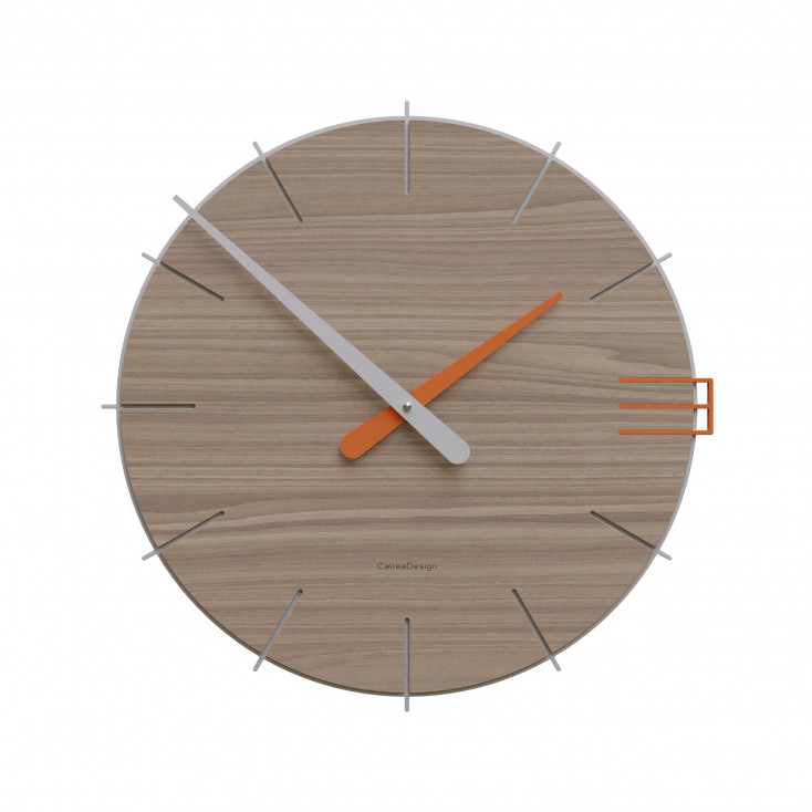 Orologio da parete rotondo in legno dal design moderno