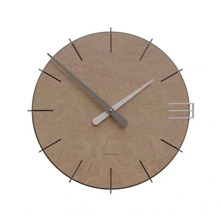 Orologio da parete rotondo in legno dal design moderno