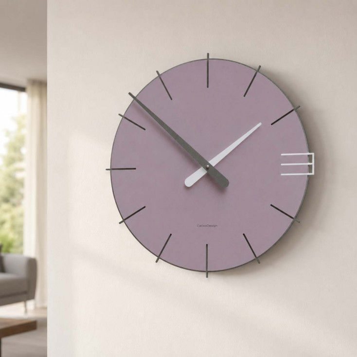 Orologio da parete rotondo in legno dal design moderno
