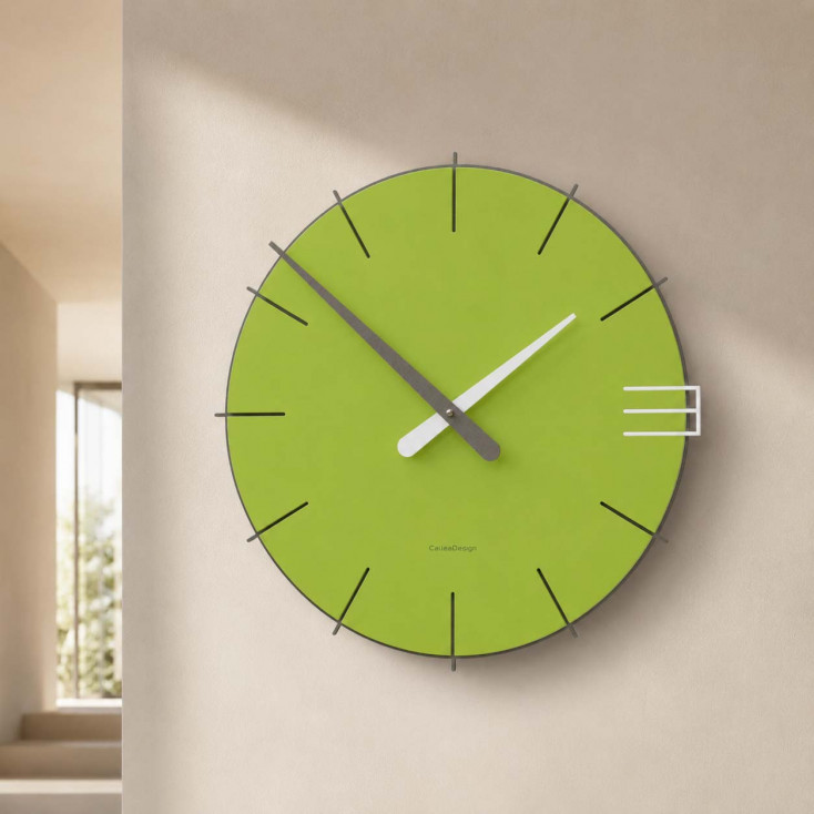 Orologio da parete rotondo in legno dal design moderno