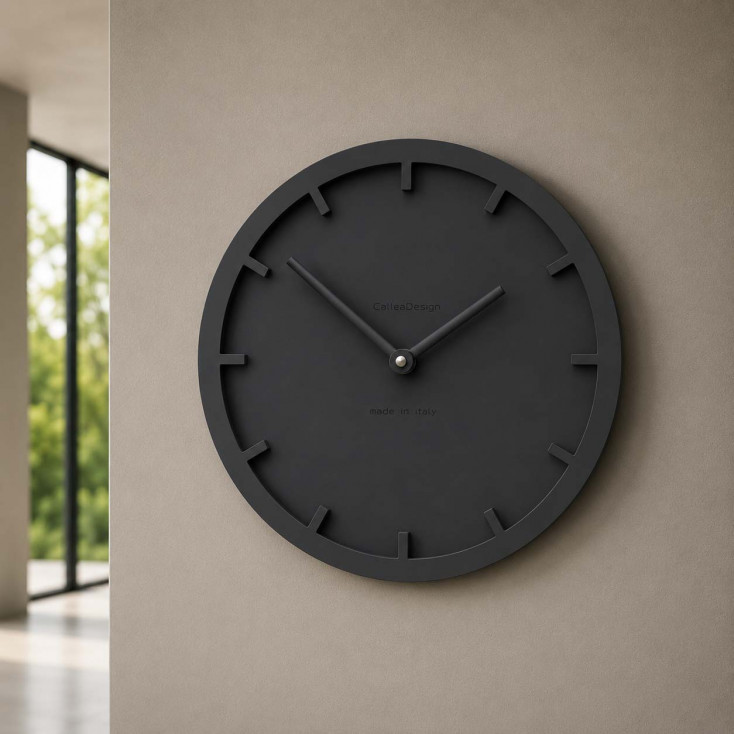 Orologio da parete rotondo in legno dal design moderno