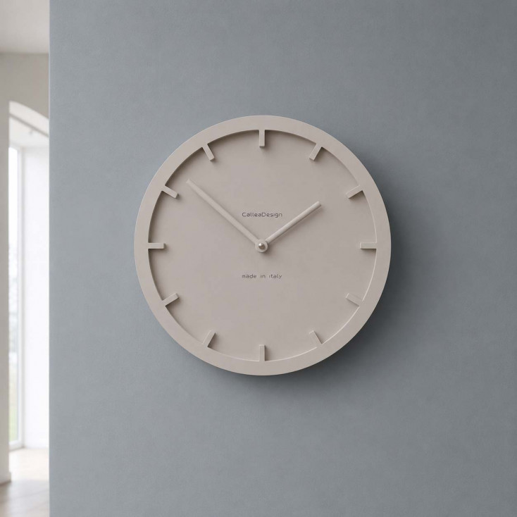 Orologio da parete rotondo in legno dal design moderno