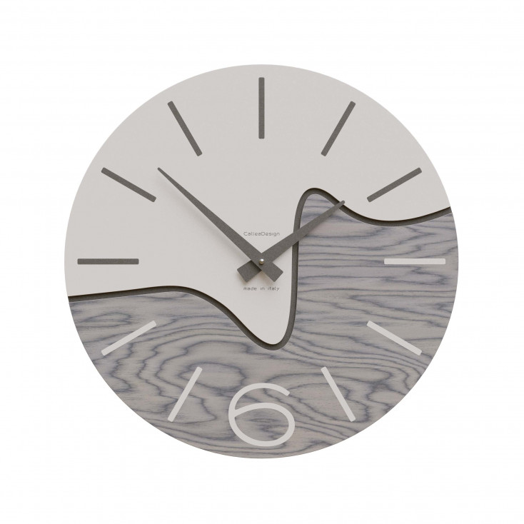 Orologio da parete rotondo in legno dal design moderno