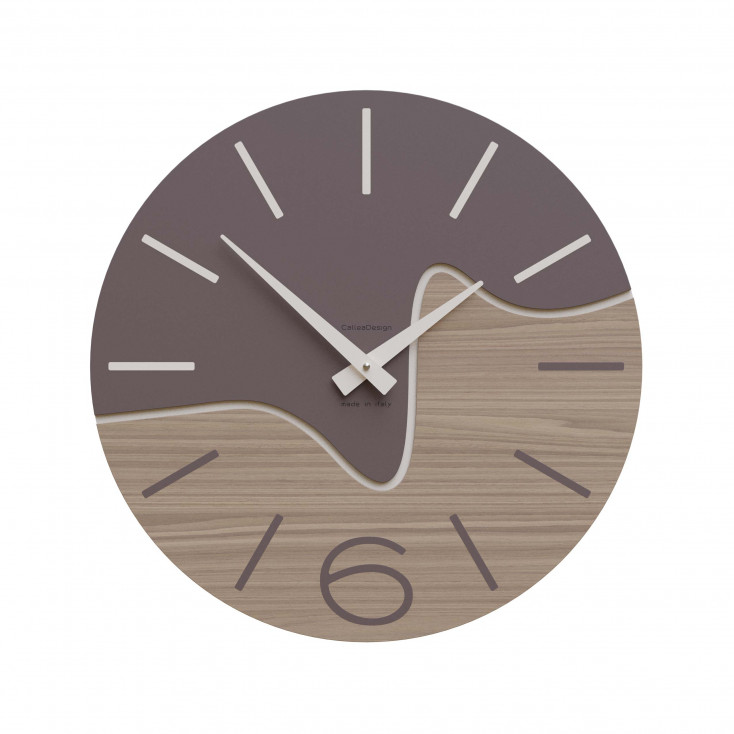 Orologio da parete rotondo in legno dal design moderno