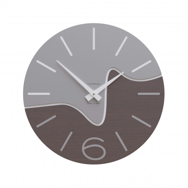 Orologio da parete rotondo in legno dal design moderno
