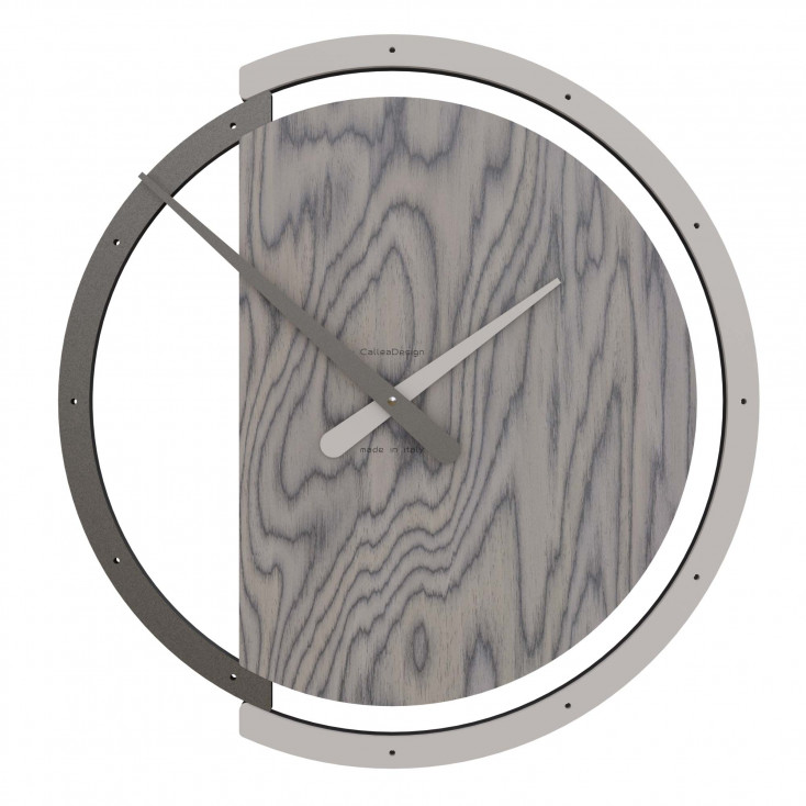 Orologio da parete rotondo in legno dallo stile moderno ed elegante