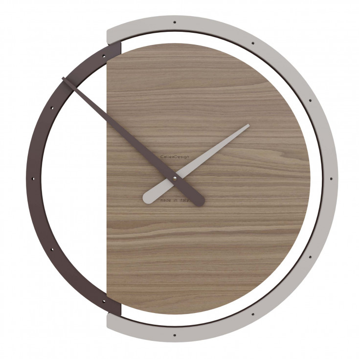 Orologio da parete rotondo in legno dallo stile moderno ed elegante