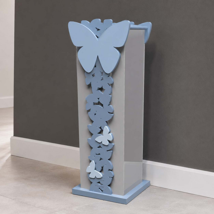 Porta ombrelli dal design particolare in legno